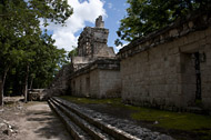 Temple I at El Tabsqueno - el tabasqueno mayan ruins,el tabasqueno mayan temple,mayan temple pictures,mayan ruins photos